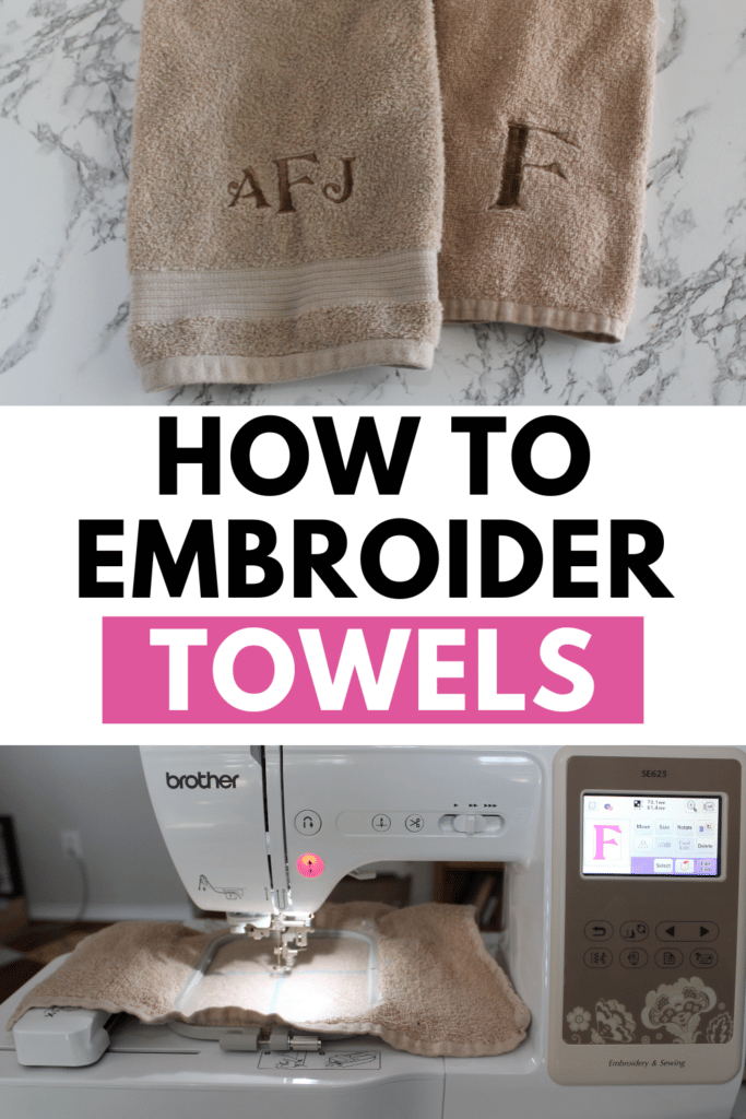 How To Embroider Towels By Machine