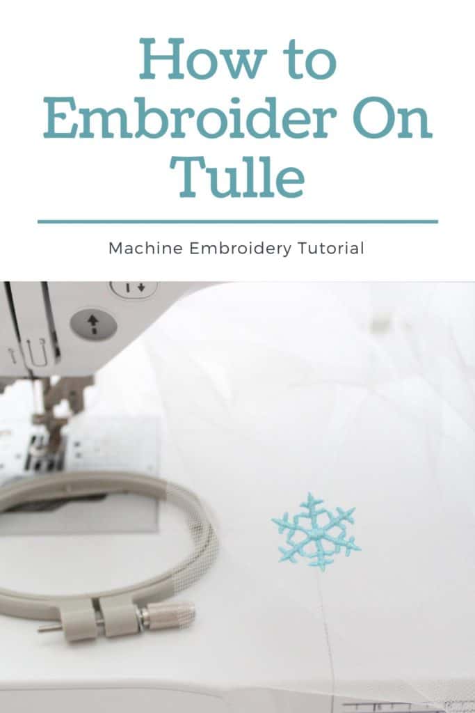 How to Do Machine Embroidery on Tulle Fabric Tutorial