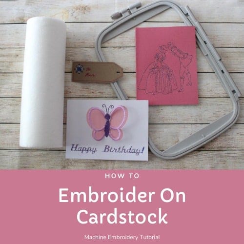 How to machine embroider on cardstock paper easily How to machine embroider on cardstock paper easily
