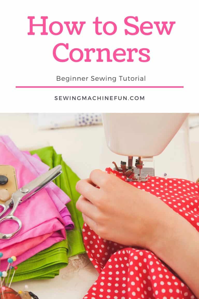 How To Sew Corners With A Sewing Machine Beginner Tutorial