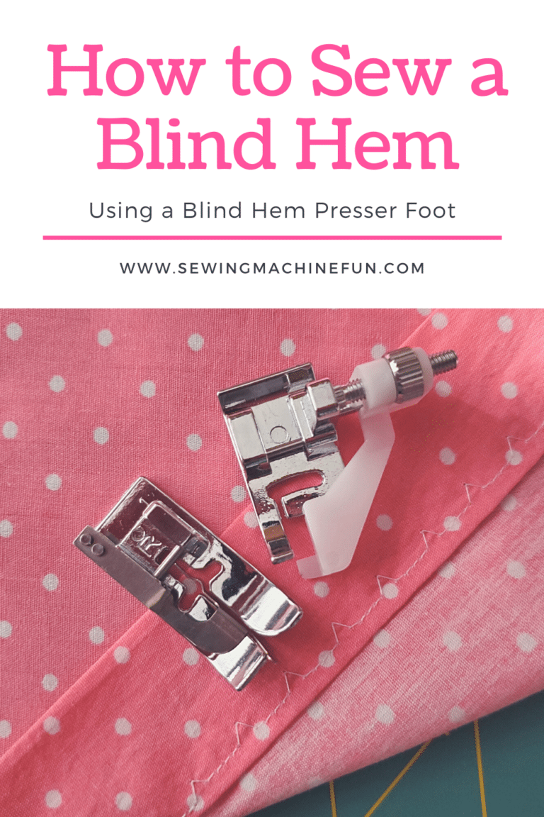 How To Sew A Blind Hem With A Blind Stitch Presser Foot