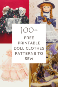 75 FREE Doll Clothes Patterns To Sew (Printable!)