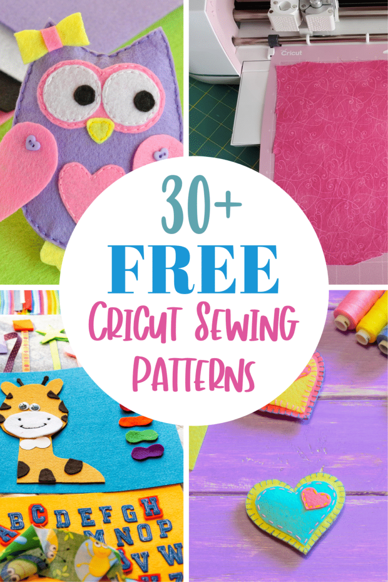30+ FREE Cricut Sewing Patterns & Projects To Stitch