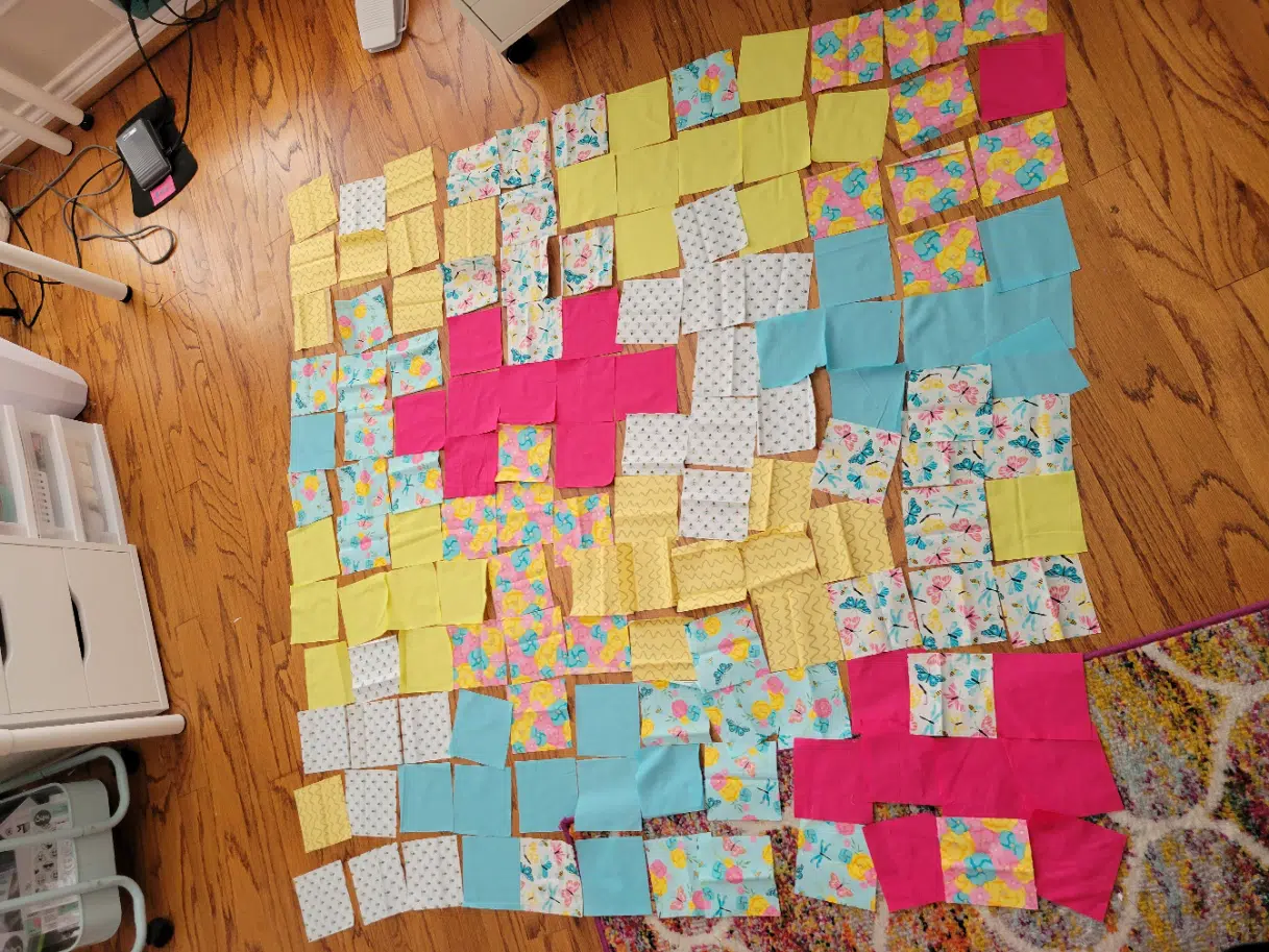 puzzle quilt layout