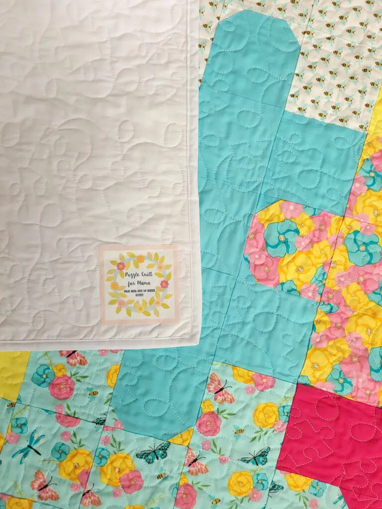 add a quilt label