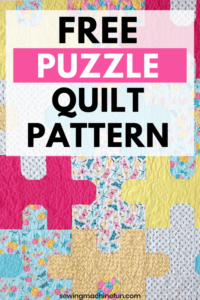 FREE Jigsaw Puzzle Quilt Pattern (AccuQuiltFriendly Tutorial!)