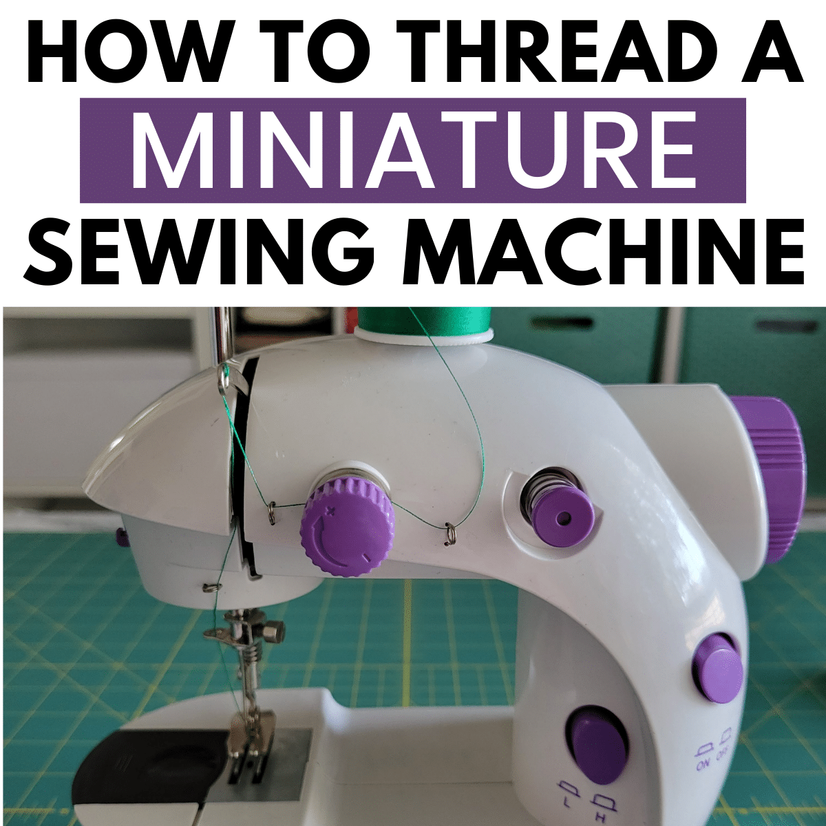 How to Thread a Mini Sewing Machine Tutorial - Easy Sewing For