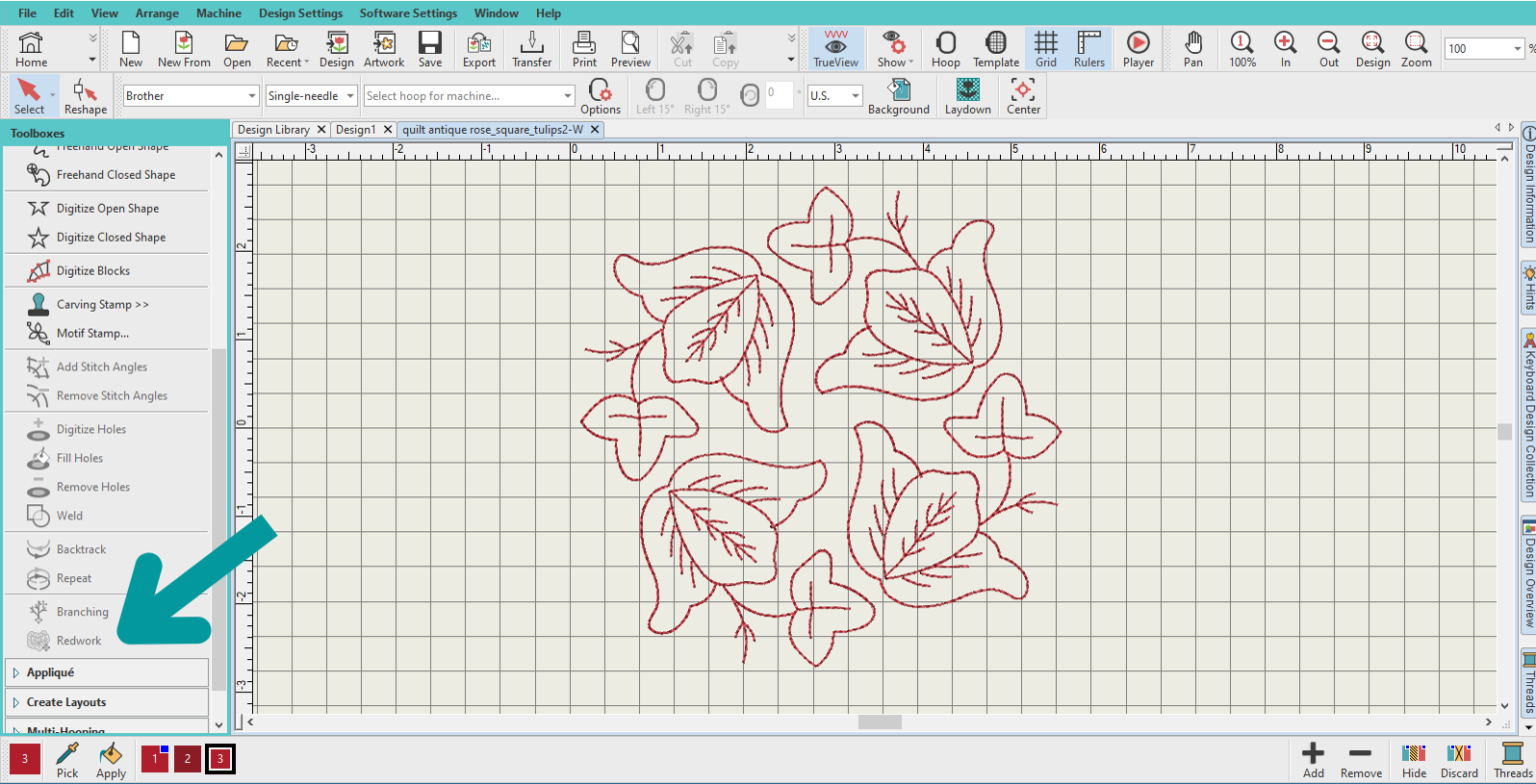 Redwork Machine Embroidery (Tutorial & FREE Designs!)