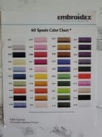 Machine Embroidery Thread Color Charts &amp; Cards (Master List)