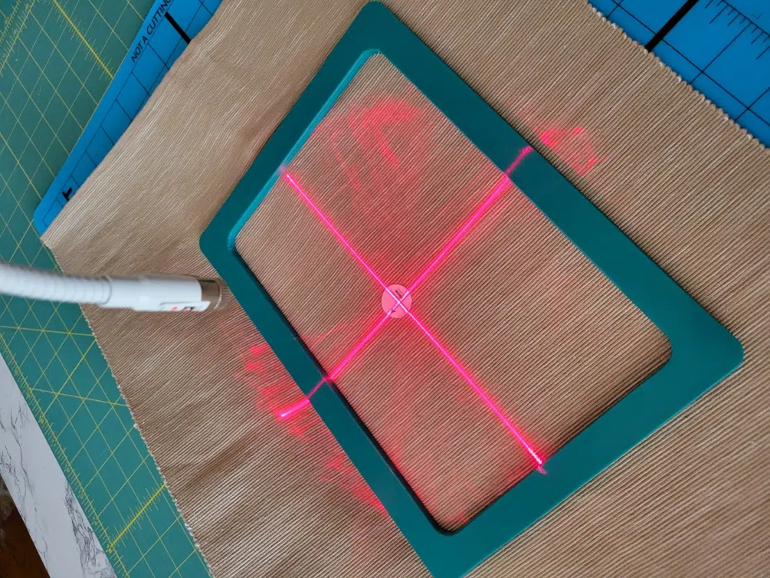 don't use the laser too close either