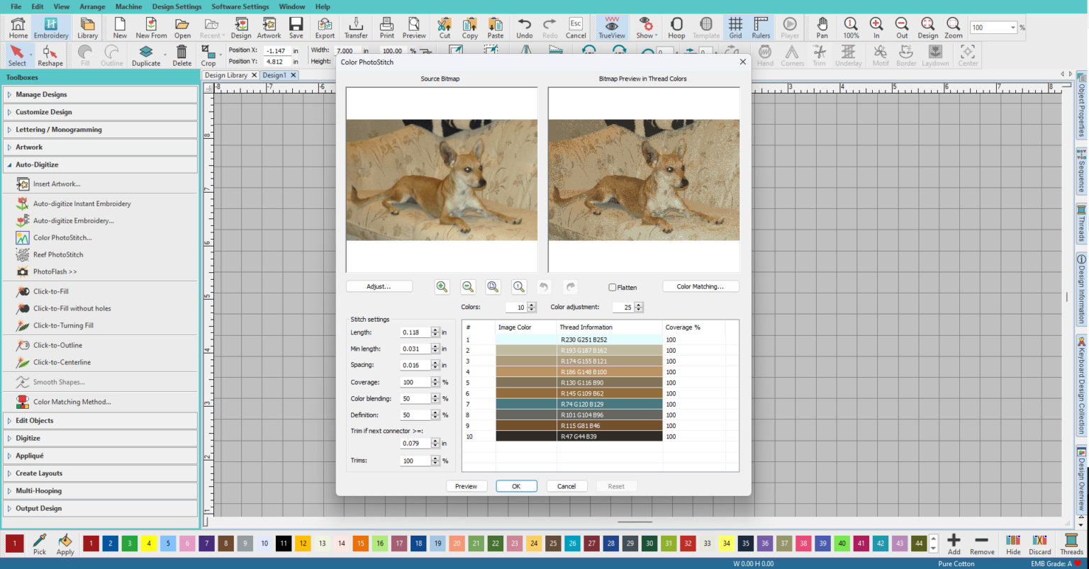 How To Digitize Photos For Embroidery (Tutorial)