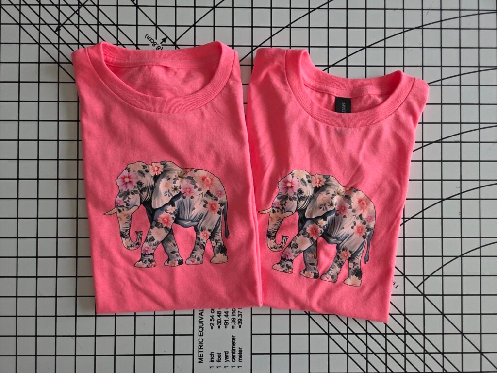 matching dtf printed shirts for the family