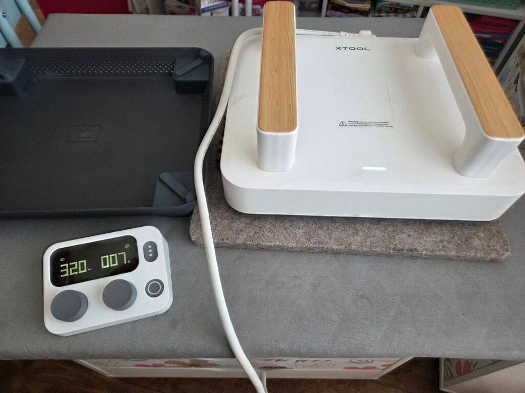 press with smart press to fuse ink