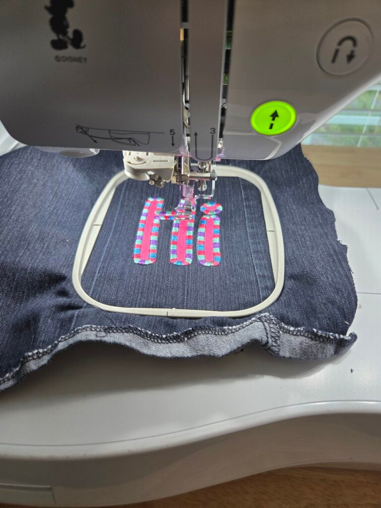 using an embroidery machine and dtf printer together