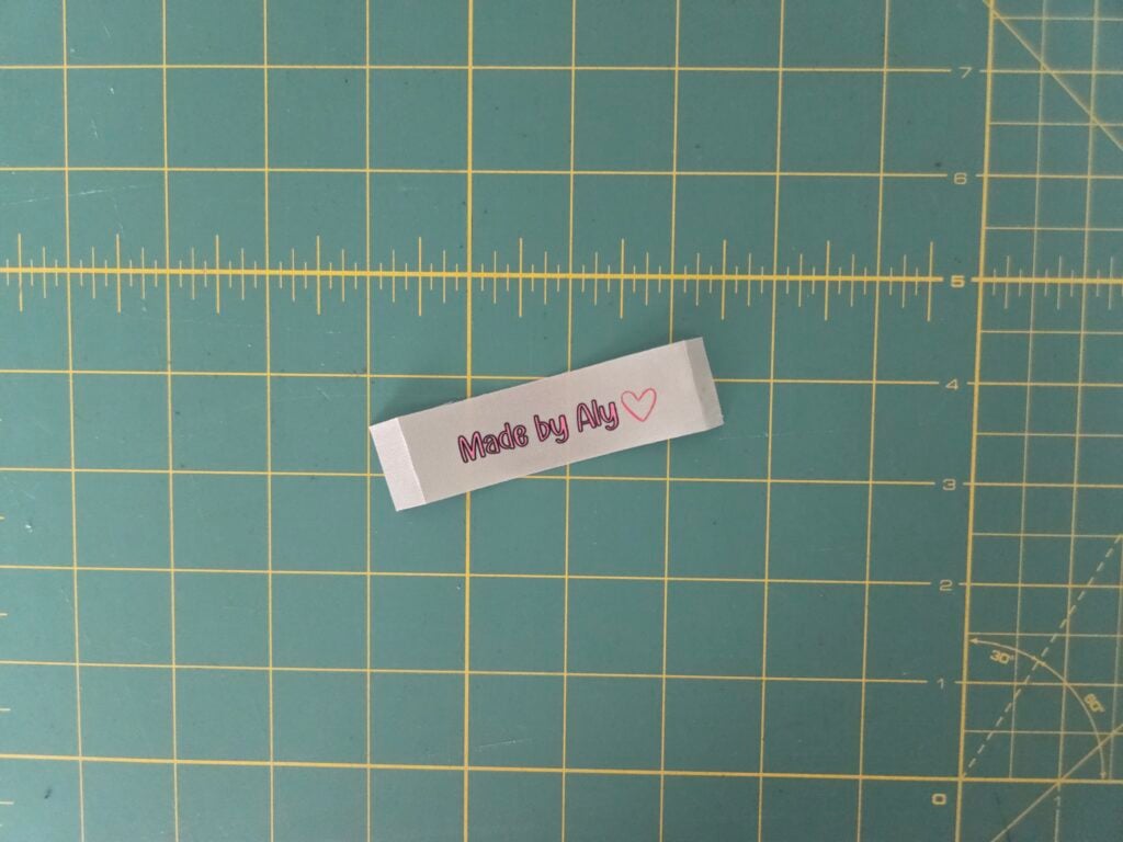 dtf printed custom clothing label