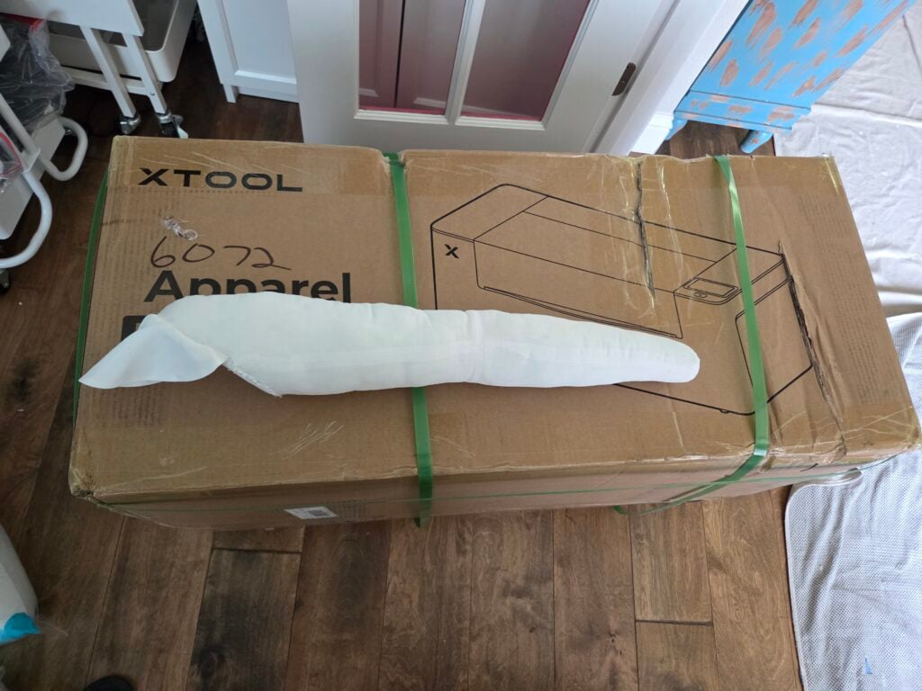 the size of the apparel printer plus vs my arm
