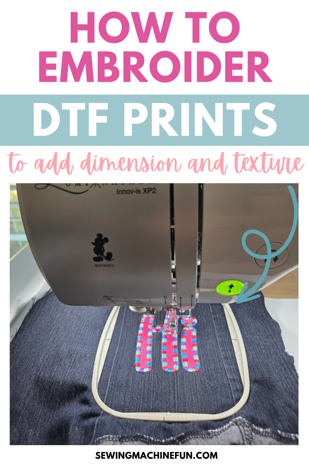 using an embroidery machine and dtf printer together